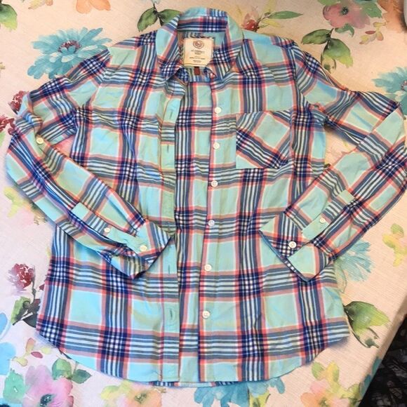 🔹Thin Flannel Shirt Junior’s Small - Picture 1 of 9